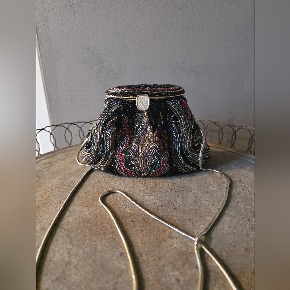 Elegant Beaded Mini Evening Bag